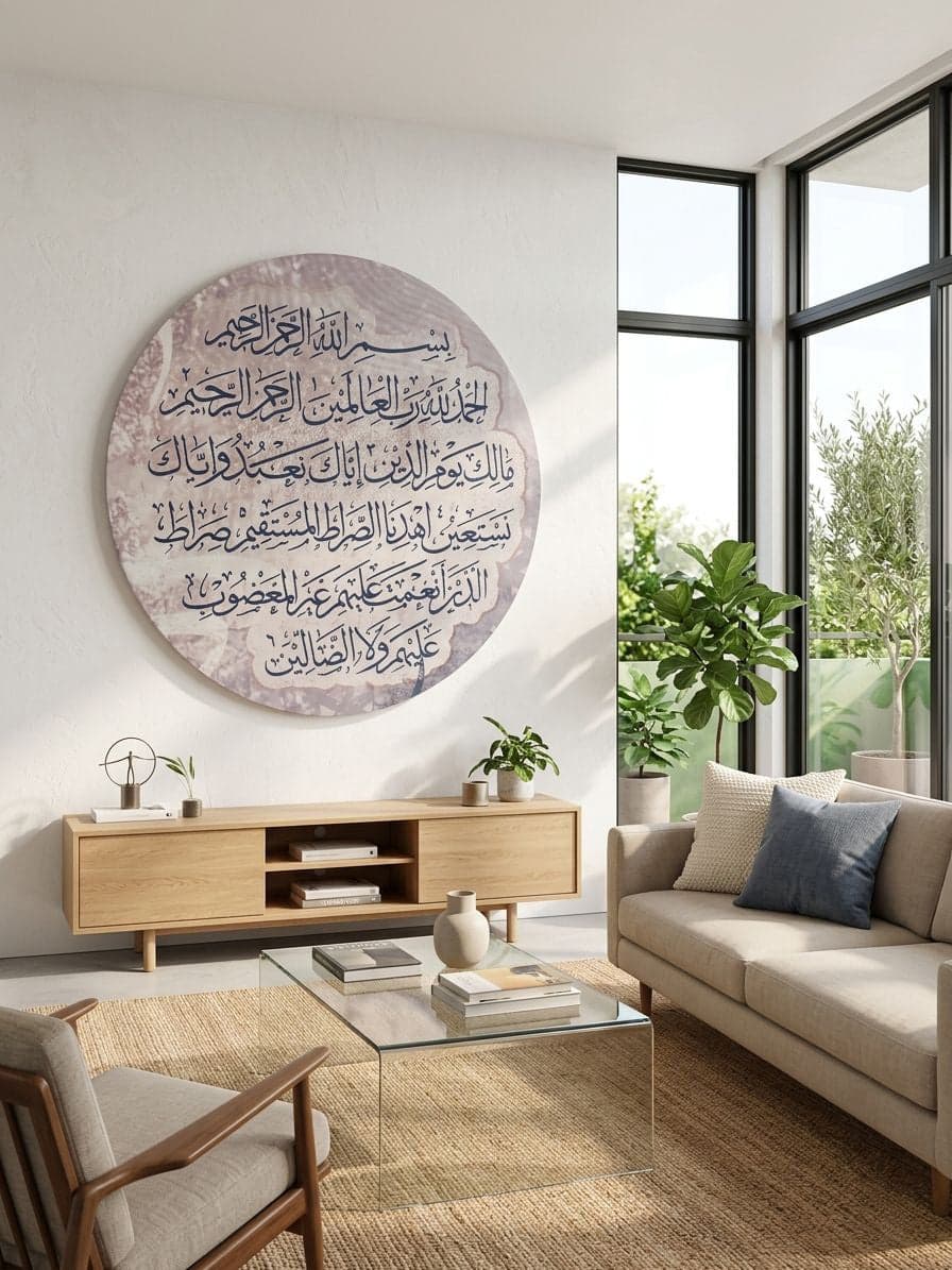 لوحة | سورة الفاتحة ( دائري )